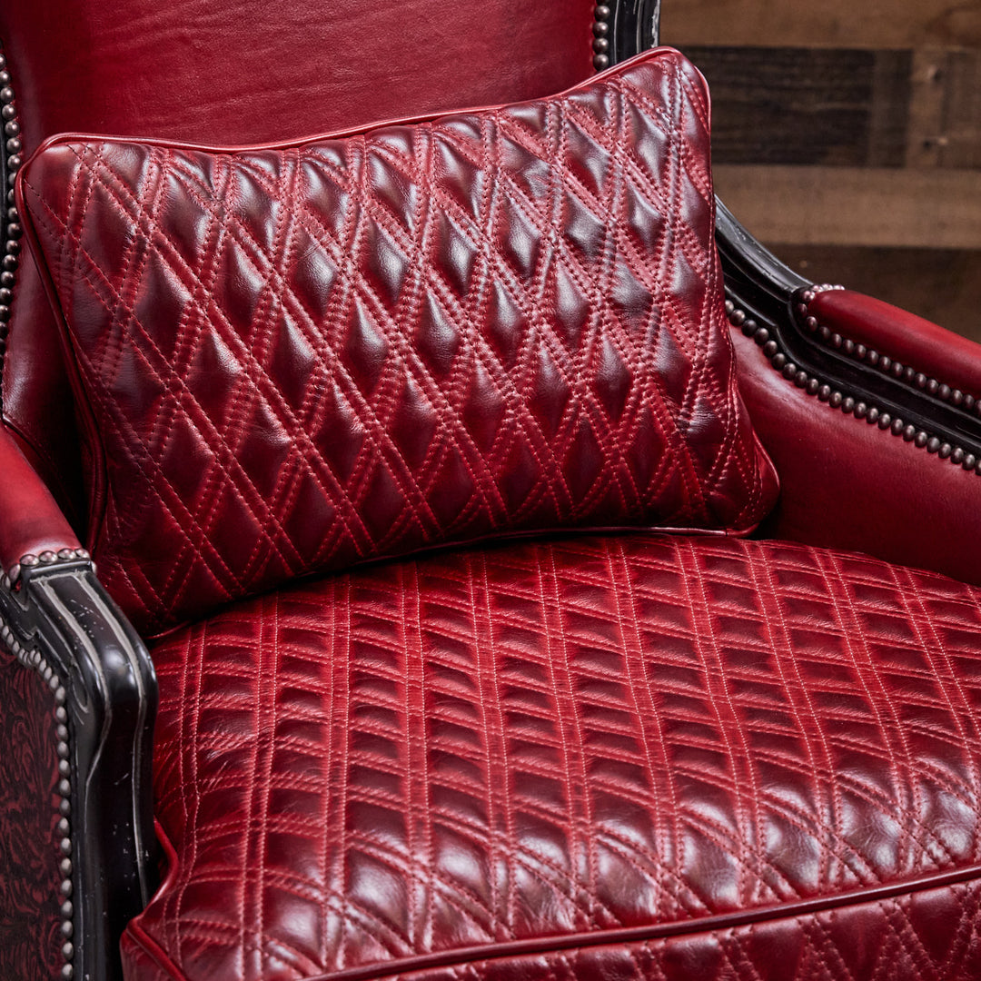 Caprock Red Leather Chair