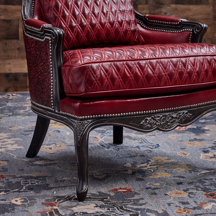 Caprock Red Leather Chair
