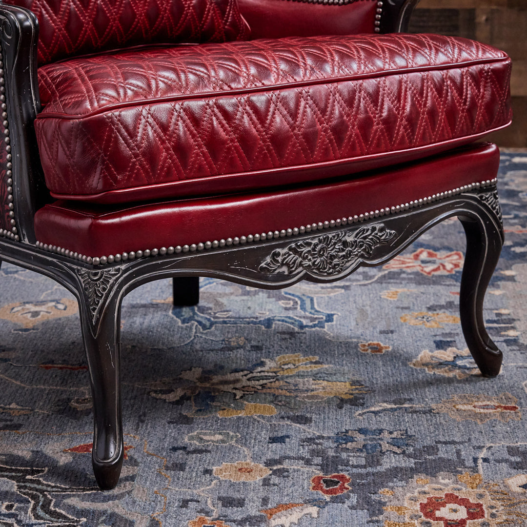 Caprock Red Leather Chair