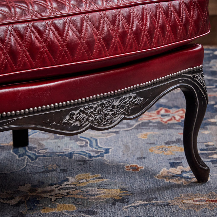 Caprock Red Leather Chair