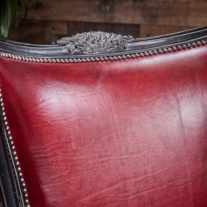Caprock Red Leather Chair