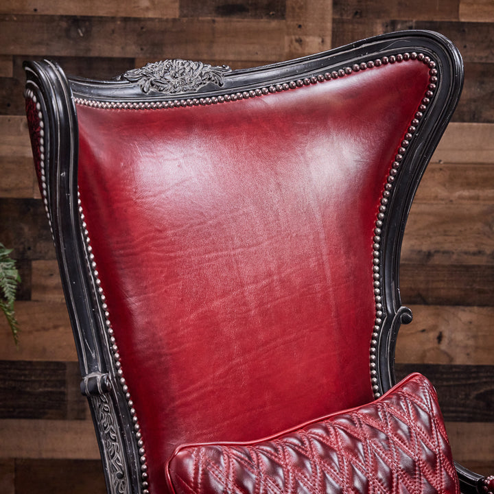 Caprock Red Leather Chair