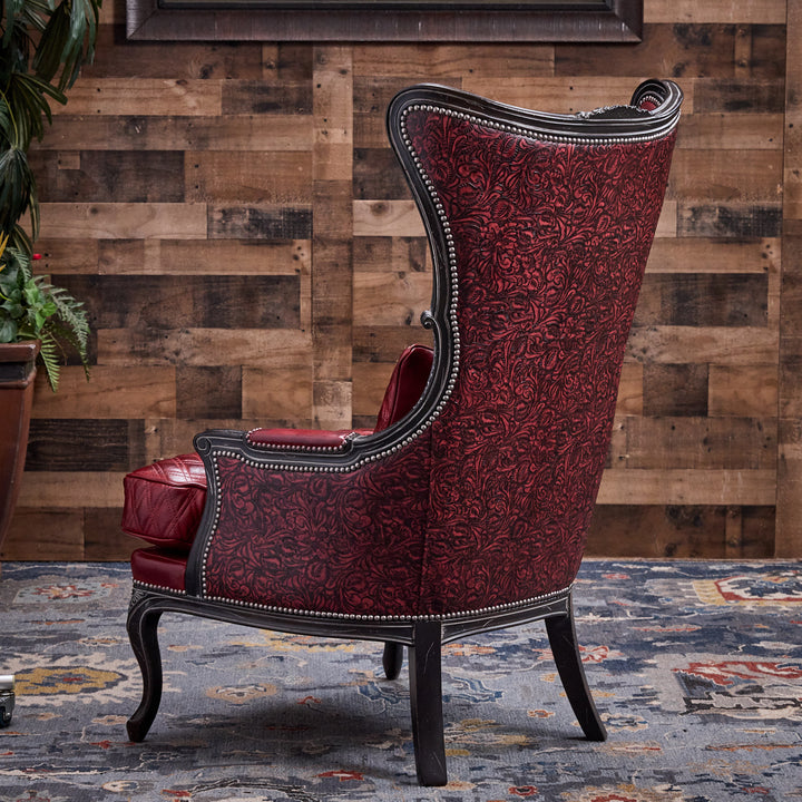 Caprock Red Leather Chair
