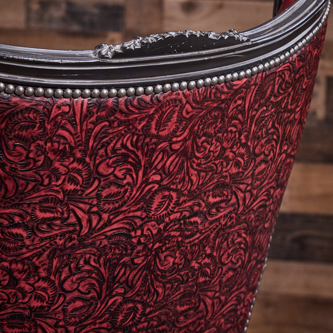 Caprock Red Leather Chair