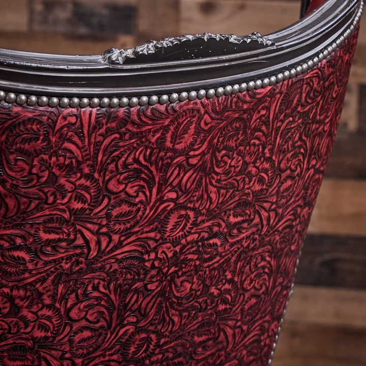 Caprock Red Leather Chair