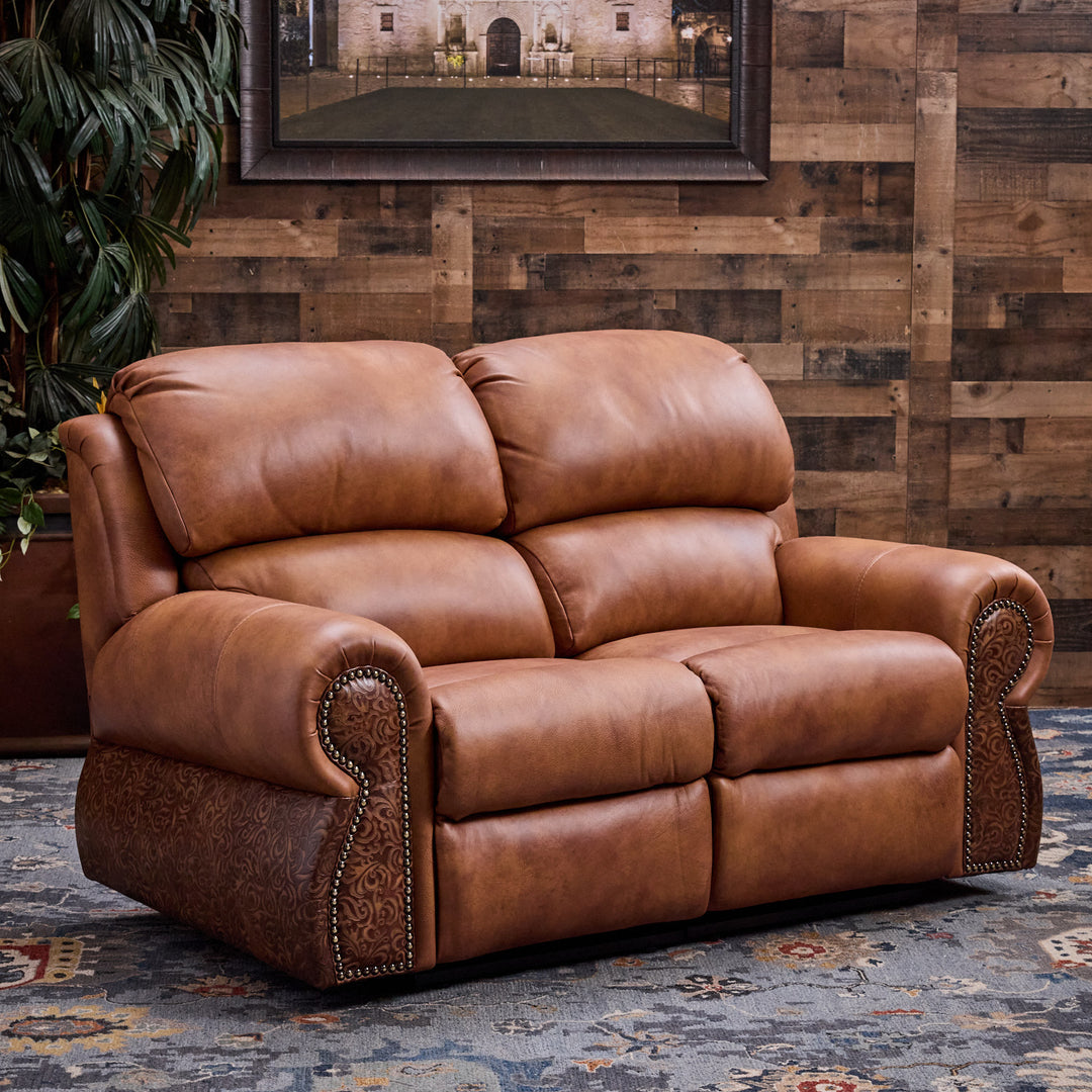 Coralino Legends Leather 2-Cushion Loveseat