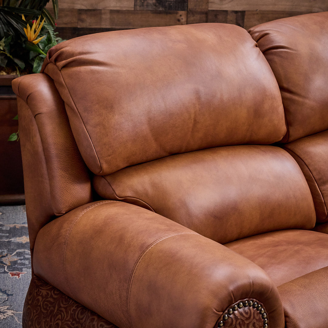 Coralino Legends Leather 2-Cushion Loveseat
