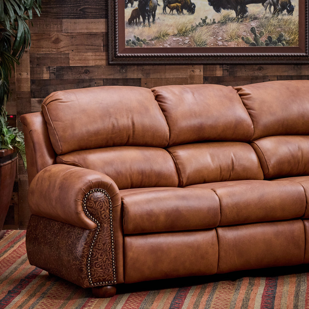Coralino Legends Leather 3-Cushion Sofa