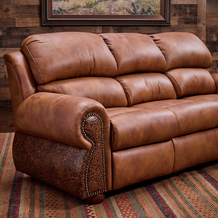 Coralino Legends Leather 3-Cushion Sofa