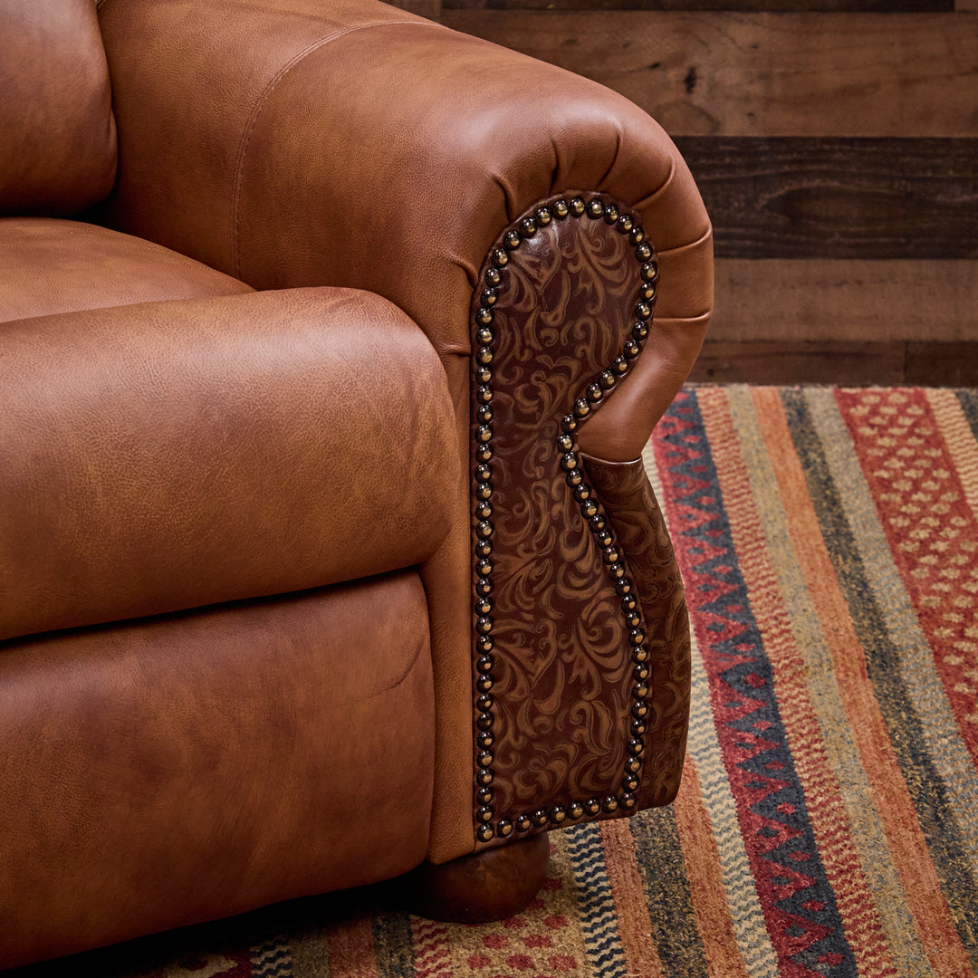 Coralino Legends Leather 3-Cushion Sofa
