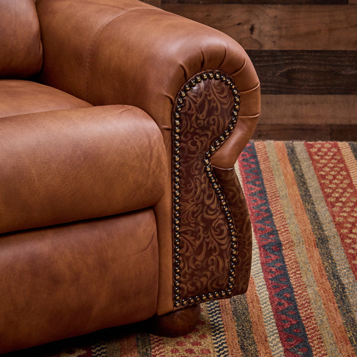Coralino Legends Leather 3-Cushion Sofa
