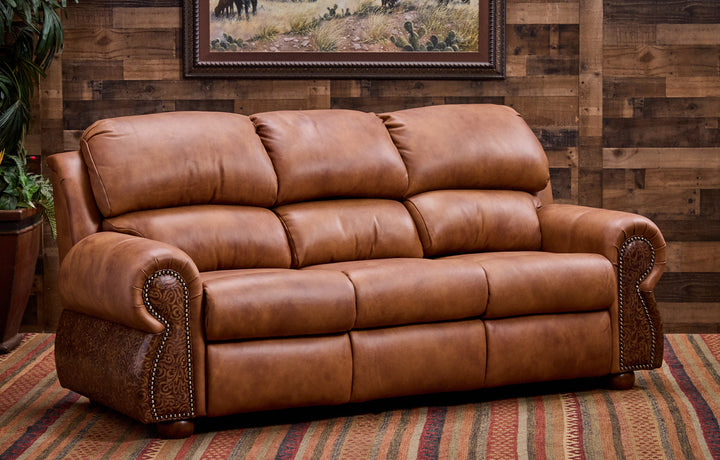 Coralino Legends Leather 3-Cushion Sofa