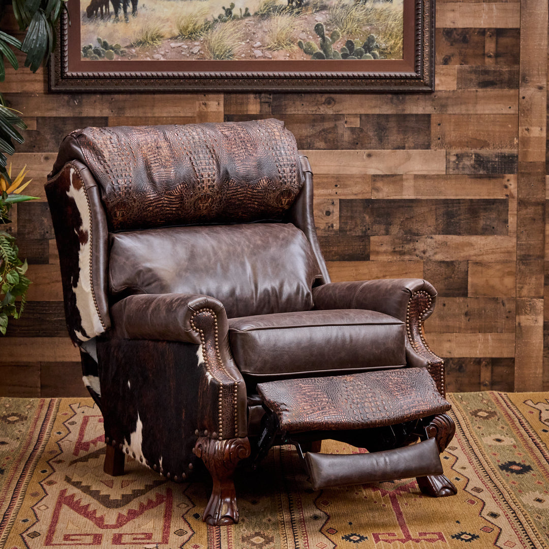 Jesse Western Cowhide Recliner