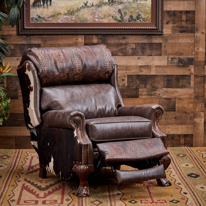 Jesse Western Cowhide Recliner
