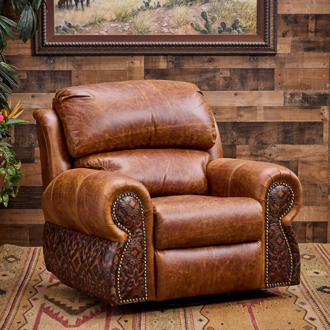 Bosque Ranch Coralino Leather Recliner