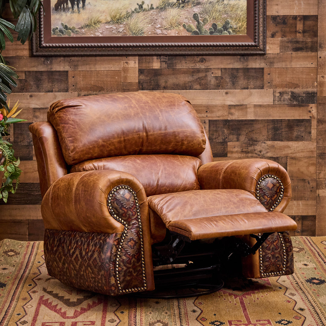 Bosque Ranch Coralino Leather Recliner