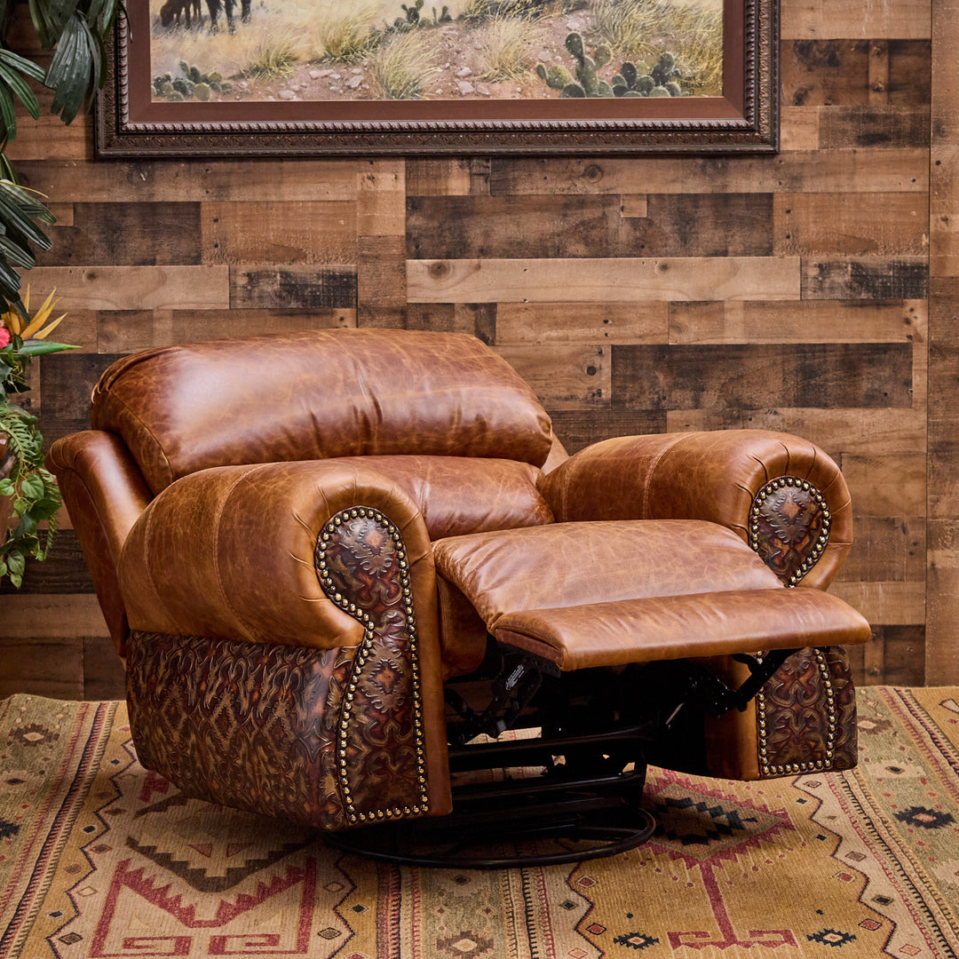 Bosque Ranch Coralino Leather Recliner