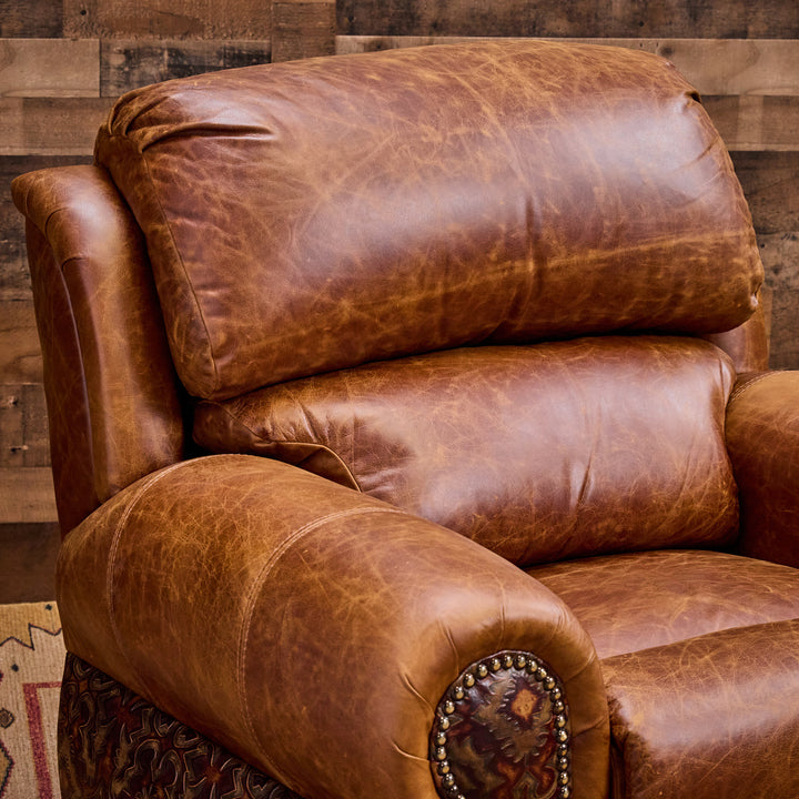 Bosque Ranch Coralino Leather Recliner
