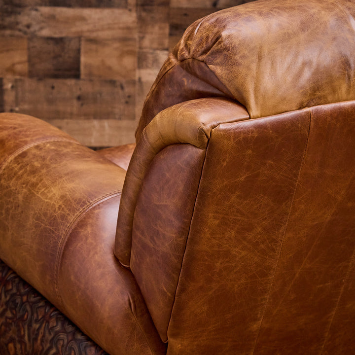 Bosque Ranch Coralino Leather Recliner