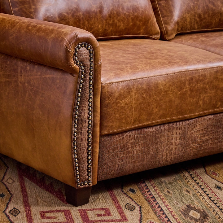 Bridgeport Sleeper Leather Loveseat
