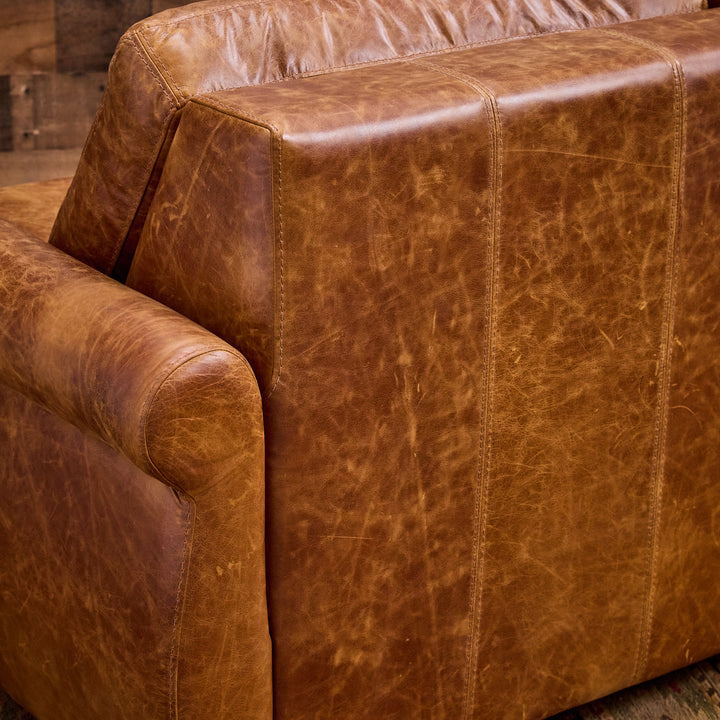 Bridgeport Sleeper Leather Loveseat