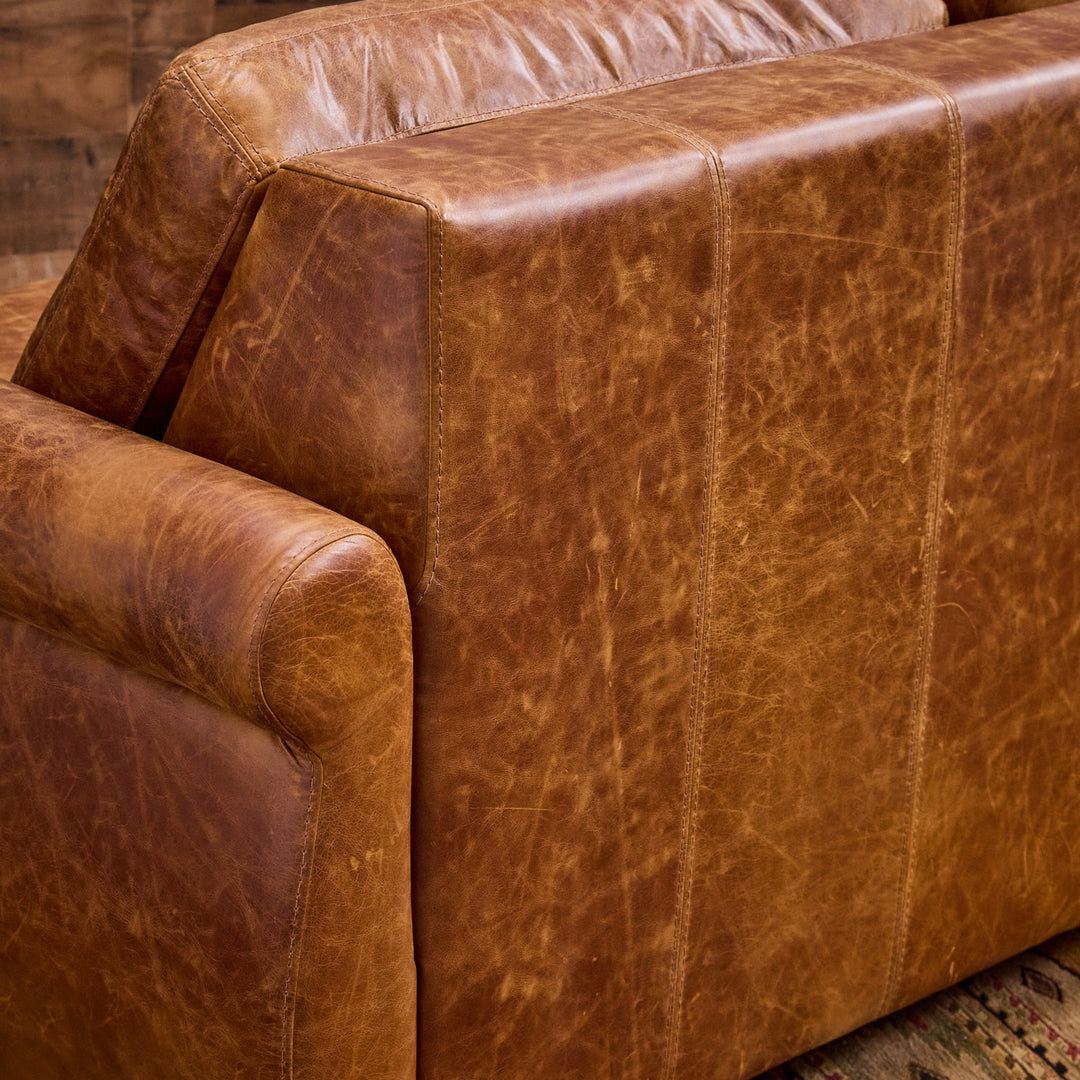 Bridgeport Sleeper Leather Loveseat