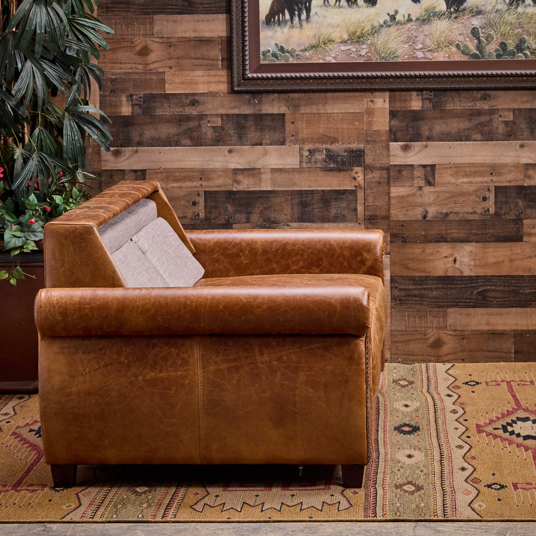 Bridgeport Sleeper Leather Loveseat