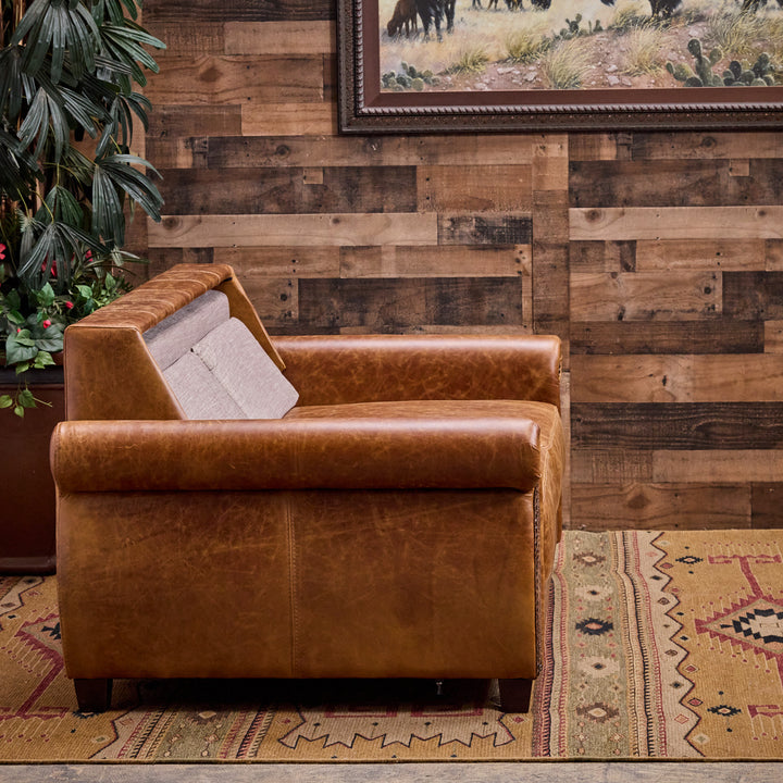 Bridgeport Sleeper Leather Loveseat