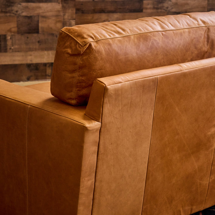Hochheim Tobacco Leather Sectional