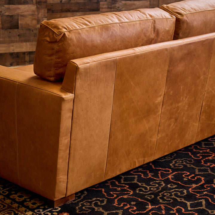 Hochheim Tobacco Leather Sectional