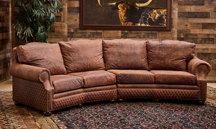 Laramie Quilted Leather Sofa