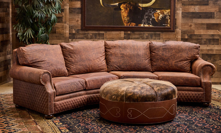 Laramie Quilted Leather Sofa