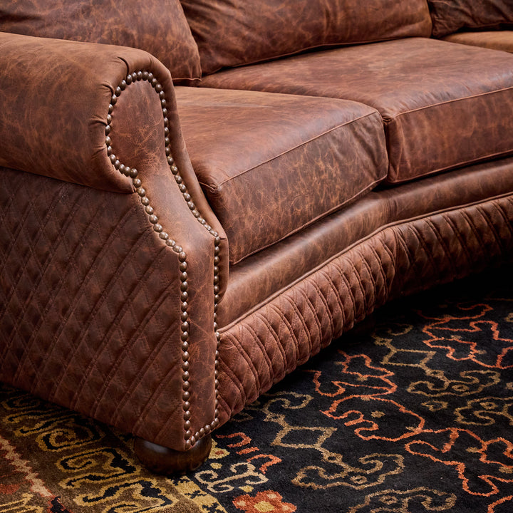Laramie Quilted Leather Sofa