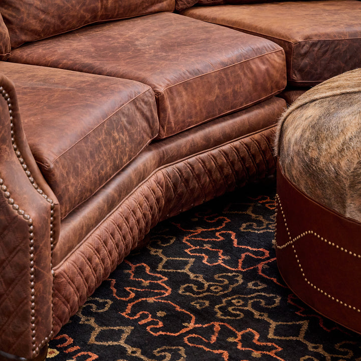 Laramie Quilted Leather Sofa