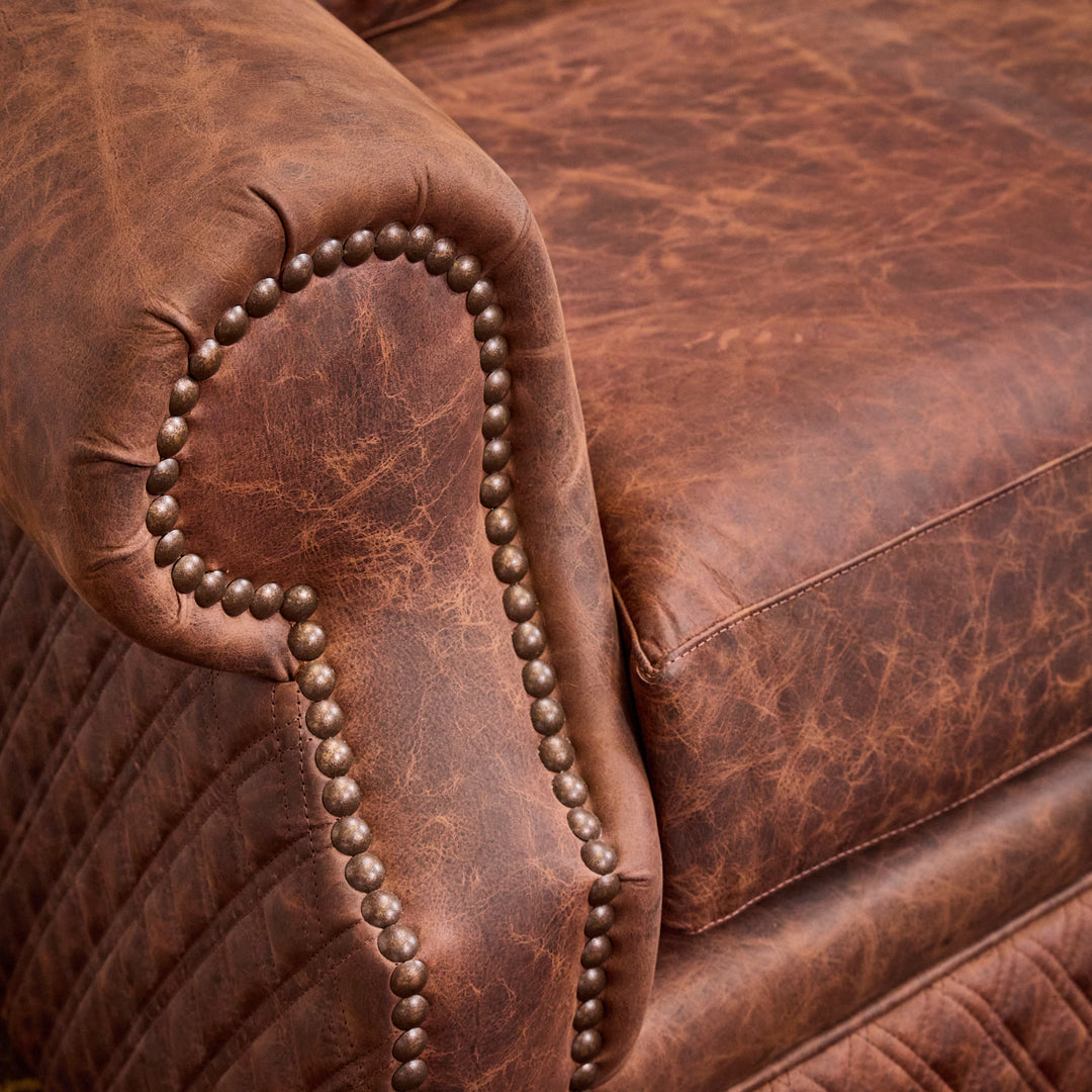 Laramie Quilted Leather Sofa