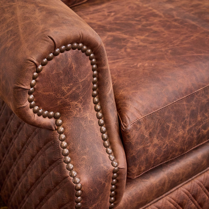 Laramie Quilted Leather Sofa