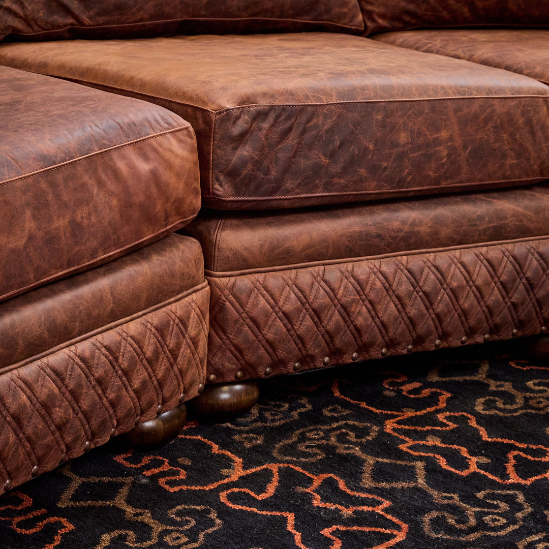 Laramie Quilted Leather Sofa