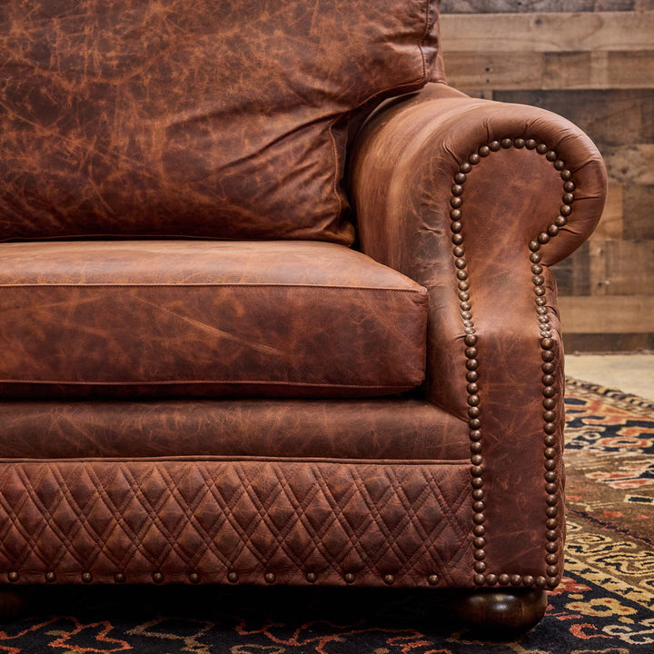 Laramie Quilted Leather Sofa