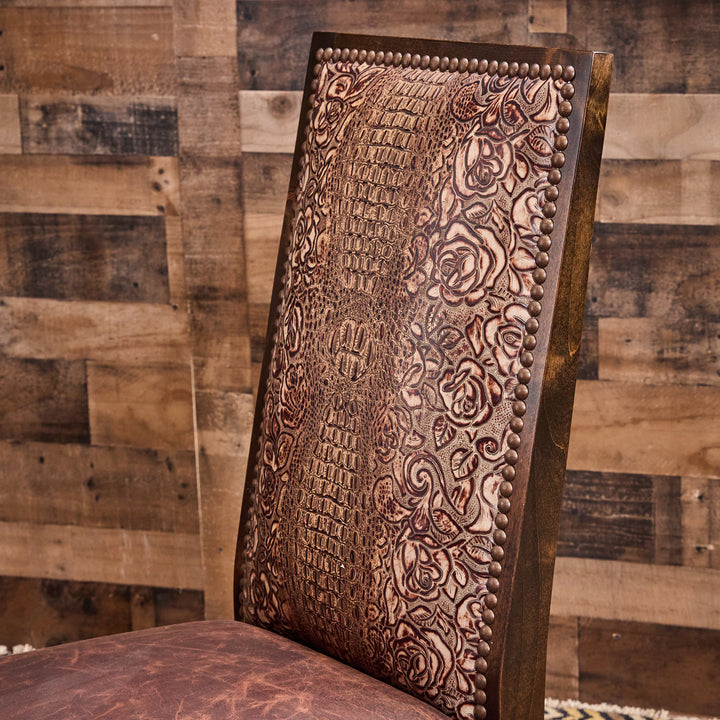 Ruidoso Western Leather Dining Chair