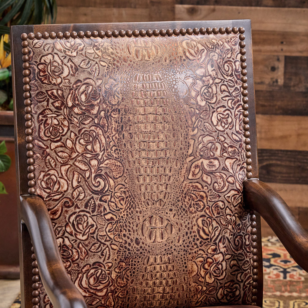Ruidoso Western Leather Dining Chair