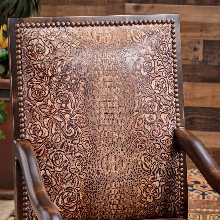 Ruidoso Western Leather Dining Chair