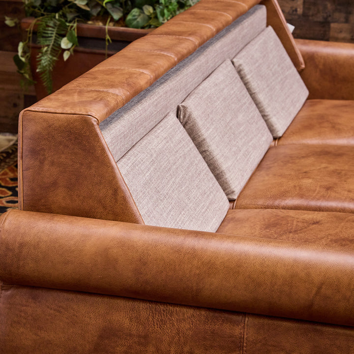 Los Barreras Sleeper Leather Sofa