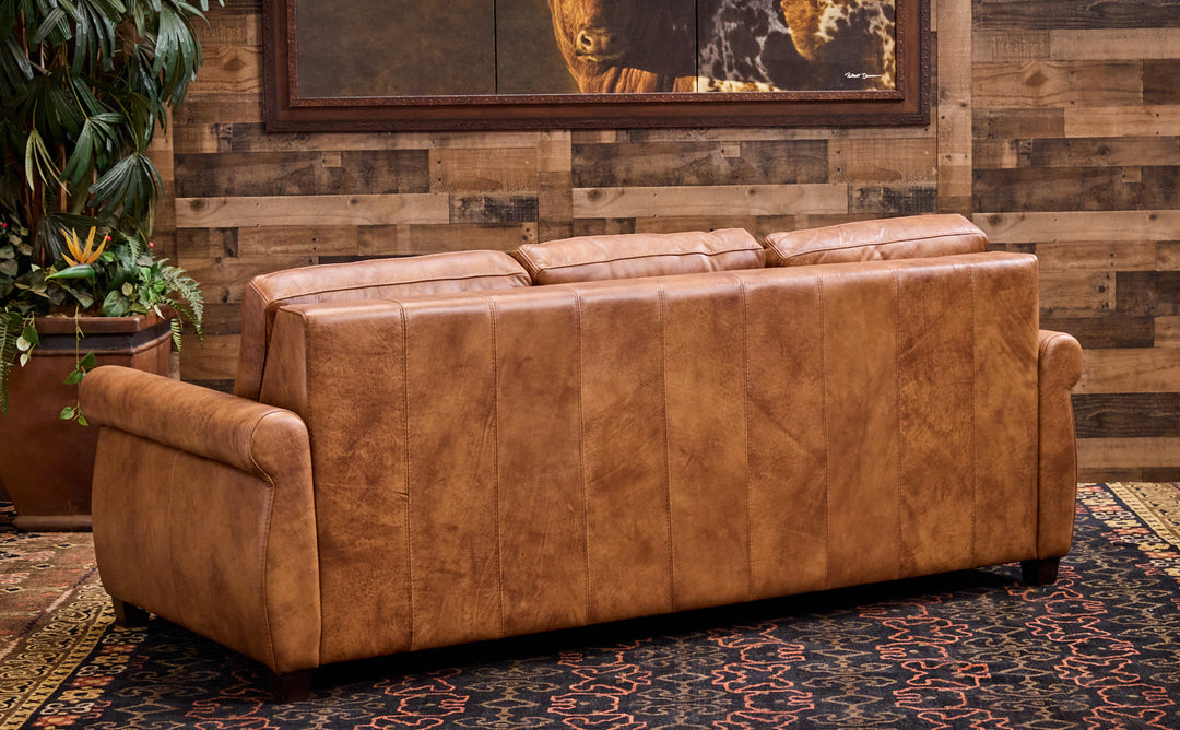 Los Barreras Sleeper Leather Sofa