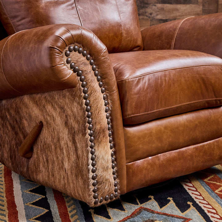 San Angelo Western Swivel Recliner