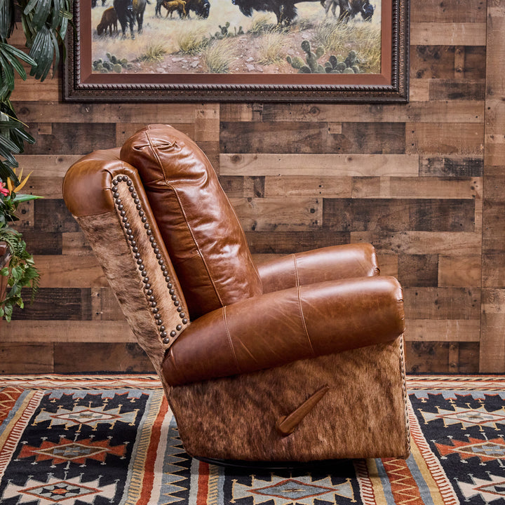San Angelo Western Swivel Recliner