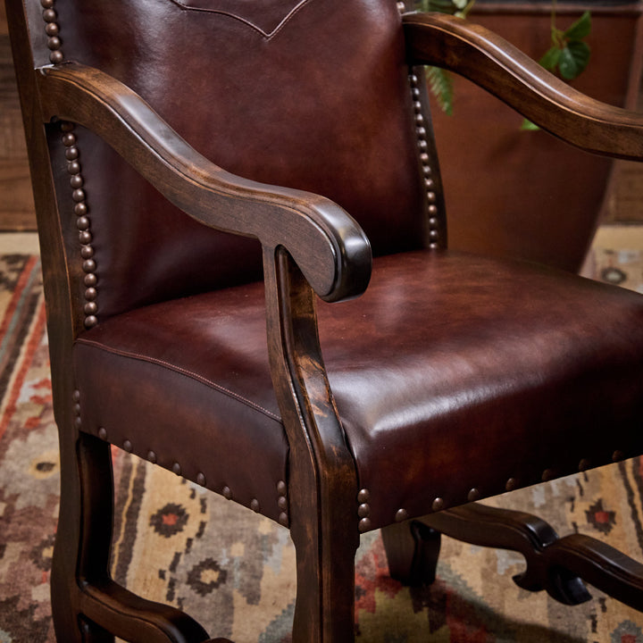 Bailey Boot Stitch Leather Dining Chair