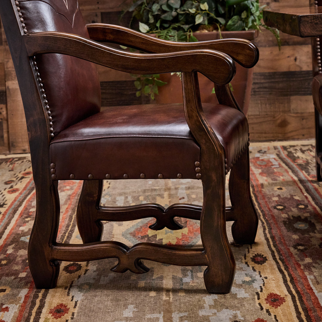 Bailey Boot Stitch Leather Dining Chair