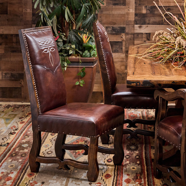 Bailey Boot Stitch Leather Dining Chair