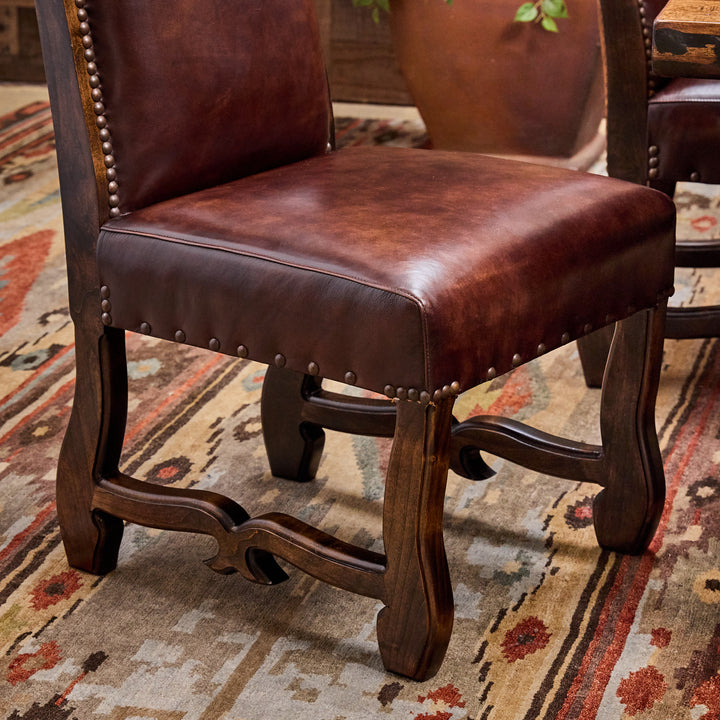 Bailey Boot Stitch Leather Dining Chair