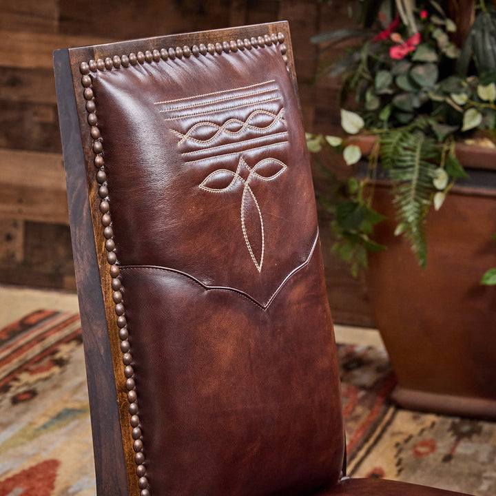 Bailey Boot Stitch Leather Dining Chair
